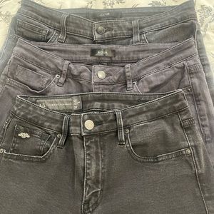 Black faded jeans 3 pairs